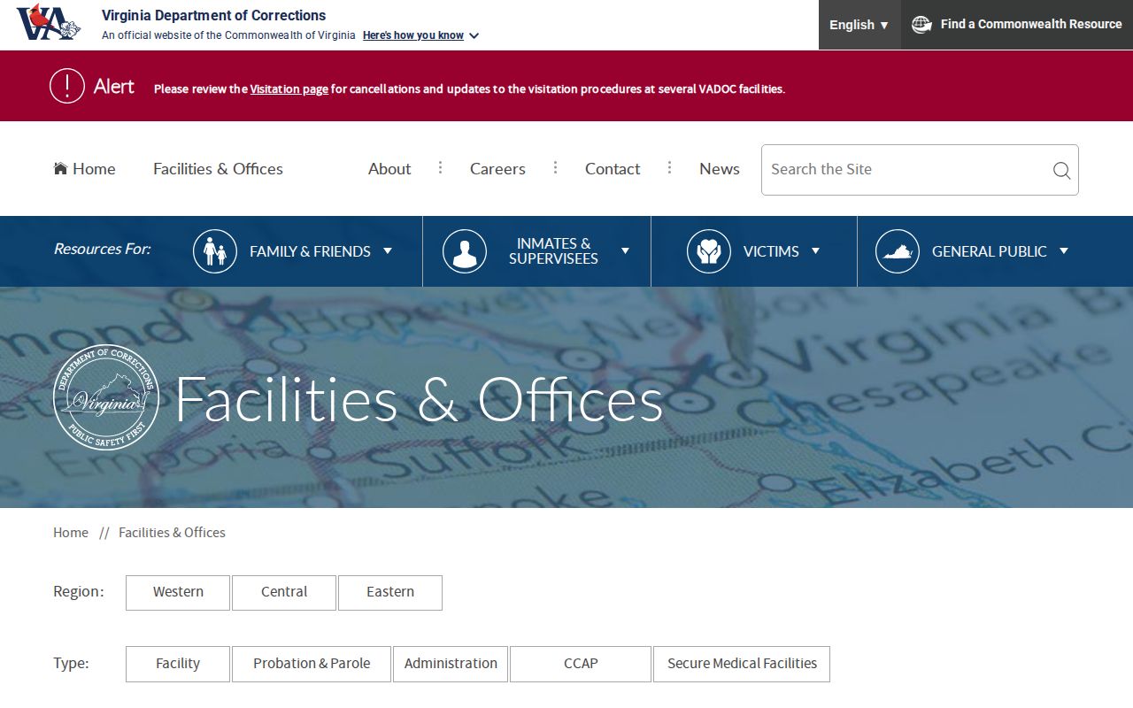 York County probation and parole District 34 office directory